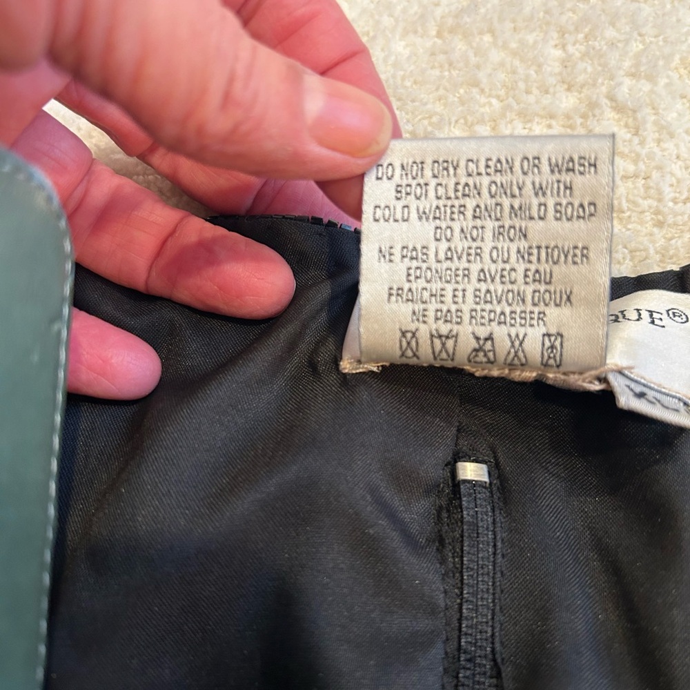 Black And Silver Leaf Patterned Top - image 3